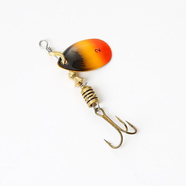 1Pcs Ftk Mepps Spoon Lure Size 0# 1# 2# 3# 4# 5# Fishing Treble Hooks 4 Colors-FTK koko Store-Black-Bargain Bait Box