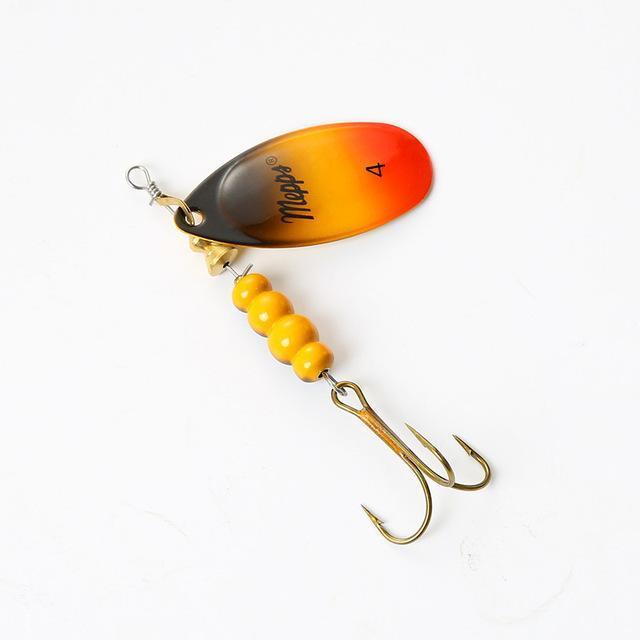 1Pcs Ftk Mepps Spoon Lure Size 0# 1# 2# 3# 4# 5# Fishing Treble Hooks 4 Colors-FTK koko Store-Blue-Bargain Bait Box