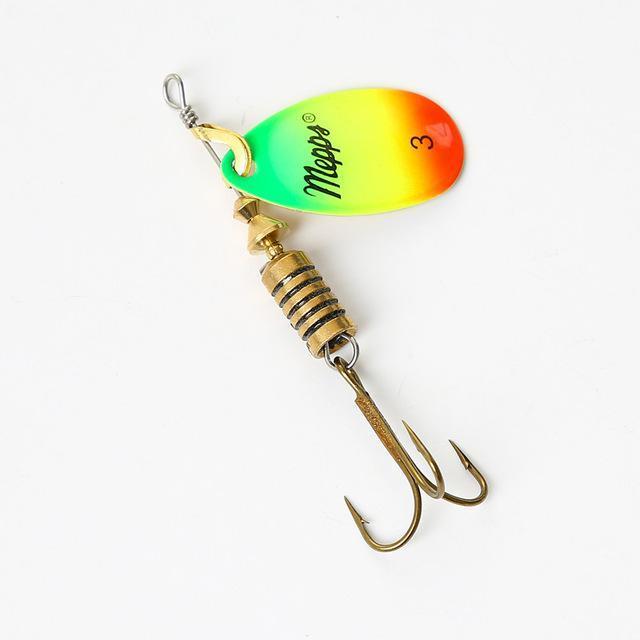 1Pcs Ftk Mepps Spoon Lure Size 0# 1# 2# 3# 4# 5# Fishing Treble Hooks 4 Colors-FTK koko Store-Clear-Bargain Bait Box