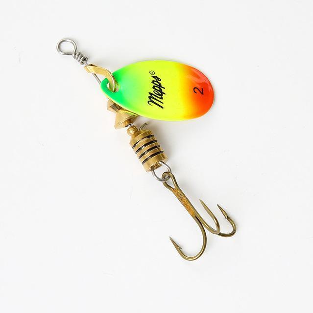 1Pcs Ftk Mepps Spoon Lure Size 0# 1# 2# 3# 4# 5# Fishing Treble Hooks 4 Colors-FTK koko Store-Multi-Bargain Bait Box