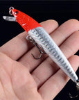 1Pcs Hard Plastic Minnow Lure 3D Eyes Crankbait Wobbler Artificial Bait-Lingyue Fishing Tackle Co.,Ltd-C8-Bargain Bait Box