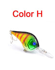 1Pcs Hard Plastic Minnow Lure 9.5Cm/9G 3D Eyes Crankbait Wobbler Artificial Bait-WDAIREN fishing gear Store-H-Bargain Bait Box
