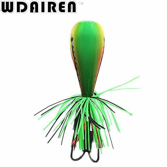 1Pcs High Quality Cicada Frog Fishing Lures Snakehead Lure 9Cm 9.2Gtopwater Hard-WDAIREN fishing gear Store-I-Bargain Bait Box