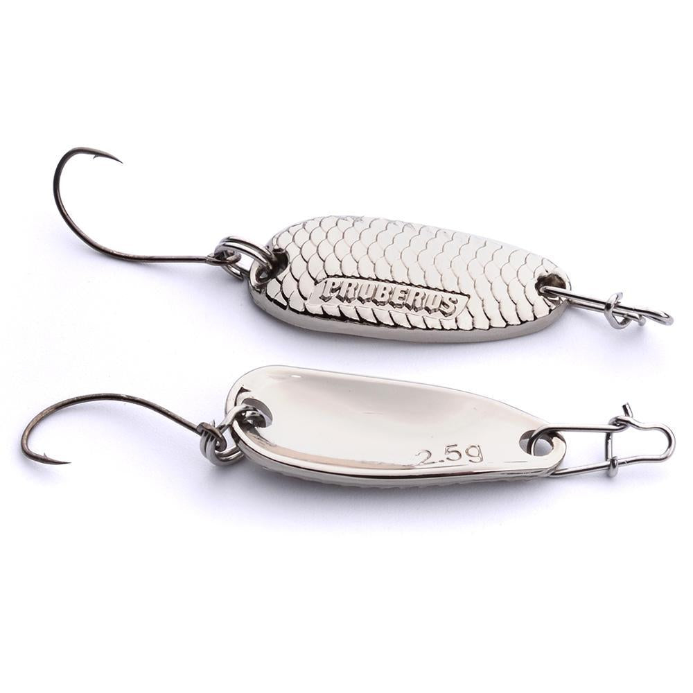 1Pcs High Quality Metal Scales Spoon 2.7Cm 2.5/3.5G 3D Eyes For Attract Sea Carp-Deep Sea Sporting Goods-1 gold 2point5 g-Bargain Bait Box