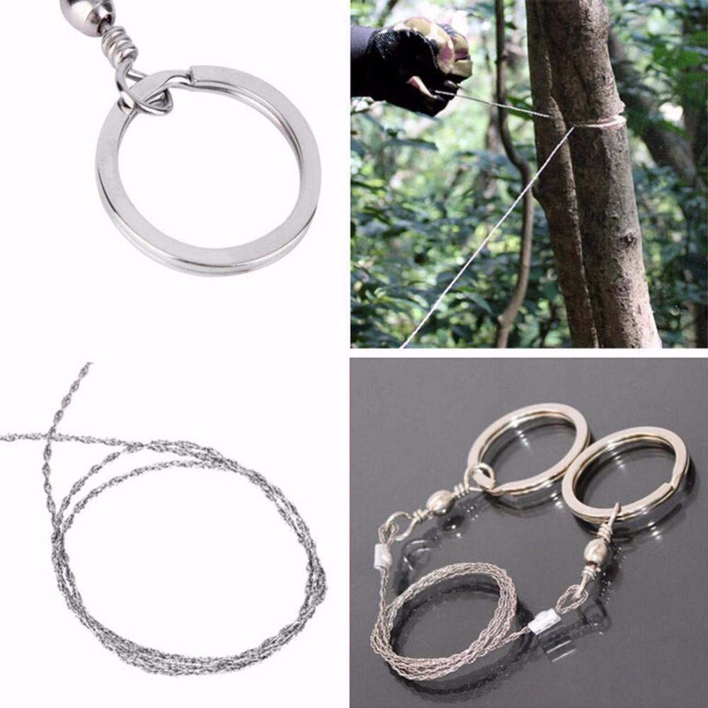 1Pcs High Quality Stainless Wire Saw Emergency Travel Kit Camp Hike Scroll-on the trip Store-Bargain Bait Box