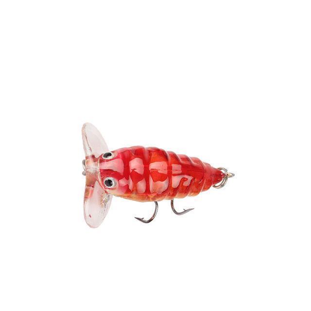 1Pcs Insects Fishing Lure 4Cm 4.2G Fishing Bait Bass Cicada Iscas Artificiais-LooDeel Outdoor Sporting Store-2-Bargain Bait Box