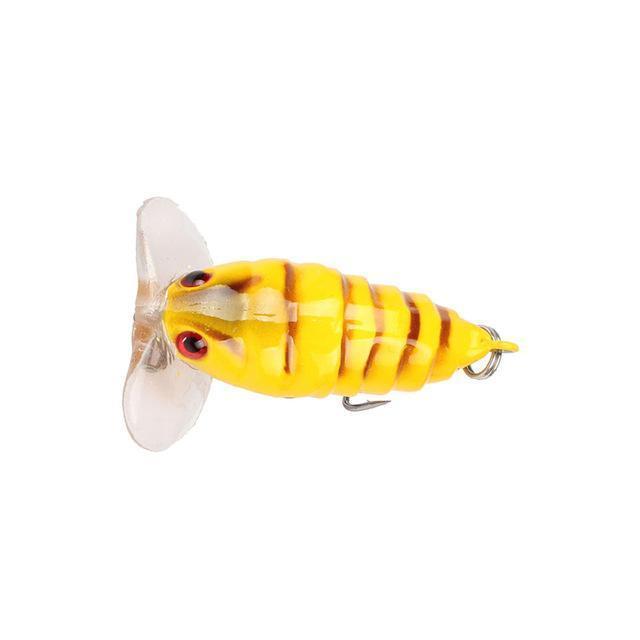 1Pcs Insects Fishing Lure 4Cm 4.2G Fishing Bait Bass Cicada Iscas Artificiais-LooDeel Outdoor Sporting Store-4-Bargain Bait Box