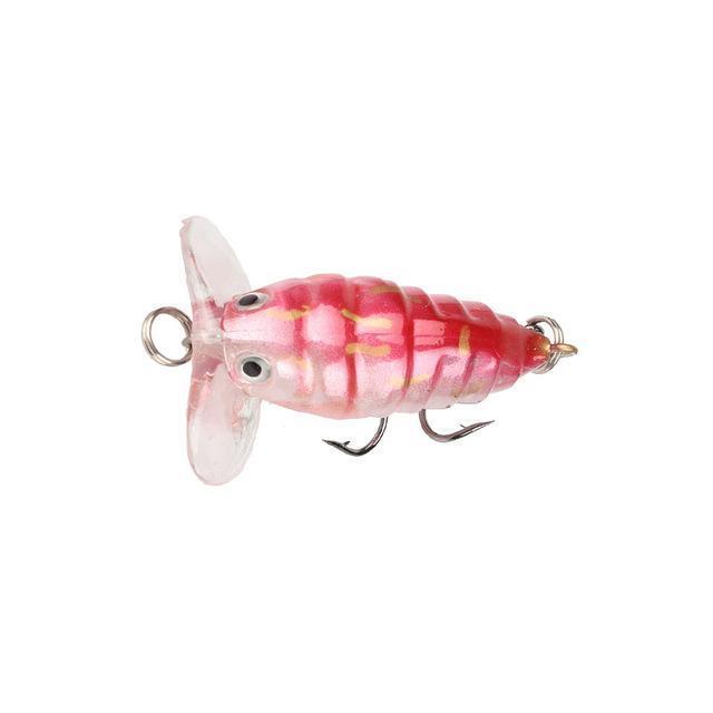 1Pcs Insects Fishing Lure 4Cm 4.2G Fishing Bait Bass Cicada Iscas Artificiais-LooDeel Outdoor Sporting Store-5-Bargain Bait Box