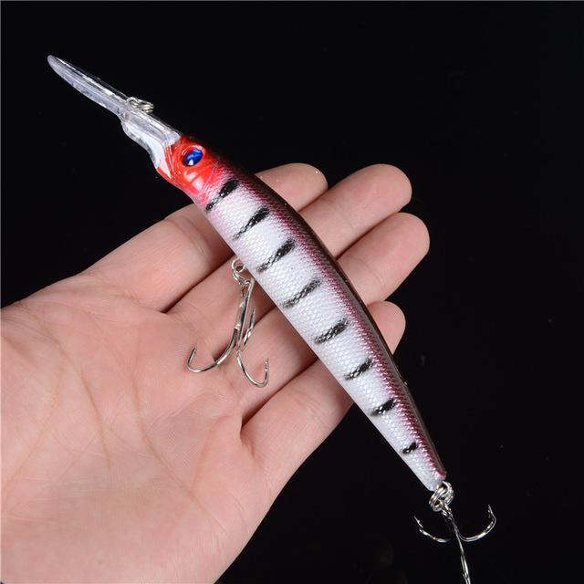 1Pcs Long Minnow Fishing Lure 14.5Cm 14.7G Artificial Bait Wobblers Shone-Lingyue Fishing Tackle Co.,Ltd-C4-Bargain Bait Box
