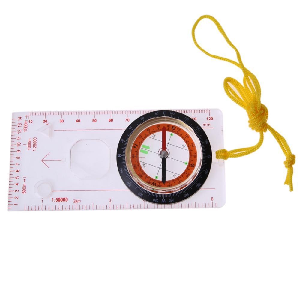 1Pcs Map Scale Compass With Neck Strap Outdoor Camping Hiking Special Compass-easygoing4-Bargain Bait Box
