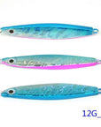 1Pcs Metal Lure 7G 12G Fishing Bait Lead Fish Metal Jig Fishing Lure Paillette-Xiamen Smith Industry Co,. Ltd-12g J-Bargain Bait Box
