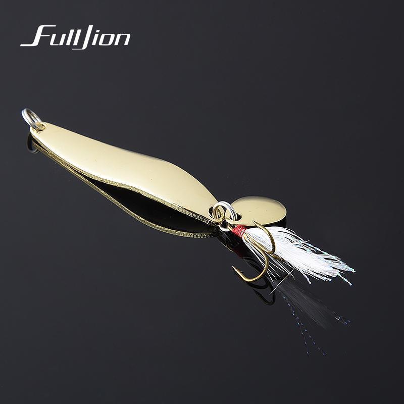 1Pcs Metal Sequins Fishing Lures Spoon Lure Hard Baits With Feather Treble-Ali Fishing Store-Silver 5g-Bargain Bait Box