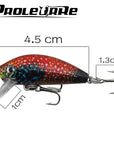 1Pcs Mini Minnow Hard Bait 3.8G 4.5Cm Floating Crankbait Fishing Lures Pesca-PROLEURRE FISHING Store-A-Bargain Bait Box