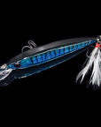 1Pcs Minnow 9Cm 8G Fishing Lure Wobbler With Feather Iscas Artificiais Para-PROLEURRE FISHING Store-C-Bargain Bait Box