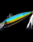 1Pcs Minnow 9Cm 8G Fishing Lure Wobbler With Feather Iscas Artificiais Para-PROLEURRE FISHING Store-I-Bargain Bait Box