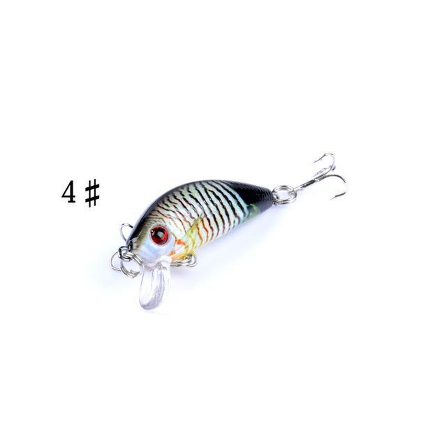 1Pcs Minnow Fishing Lure 5Cm 3.8G Artificial Bait Fishing Lurestackle Tool Crank-YPYC Sporting Store-004-Bargain Bait Box