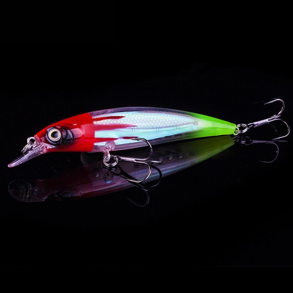 1Pcs Minnow Fishing Lure Laser Hard Artificial Bait 3D Eyes 11Cm 14G Fishing-YPYC Sporting Store-1-Bargain Bait Box