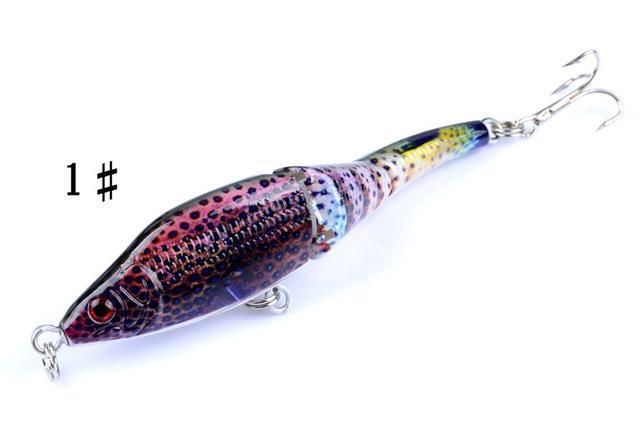 1Pcs Minnow Hard Bionic 3D Eyes Painted Bait 6# Hook Wobblers Swim Fishing-AOLIFE Sporting Store-1-Bargain Bait Box