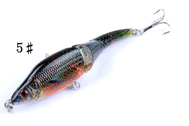 1Pcs Minnow Hard Bionic 3D Eyes Painted Bait 6# Hook Wobblers Swim Fishing-AOLIFE Sporting Store-5-Bargain Bait Box