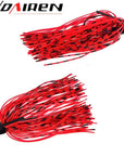 1Pcs Mixed Colour Silicone Jig Head Skirt Beard Fishing Lures Fly Rubber Swim-WDAIREN Fishing Store-7g-Bargain Bait Box