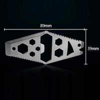 1Pcs Multifunction Tool Edc Opener Wrench Key Chain Outdoor Survival Camping-Agreement-Bargain Bait Box
