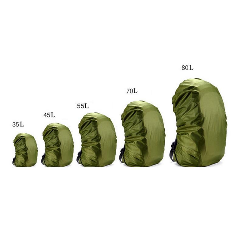 1Pcs Nylon Army Green Camouflage Raincover 35-80L Lightweight Waterproof-AiLife Outdoor Store-Army Green 35L-Bargain Bait Box