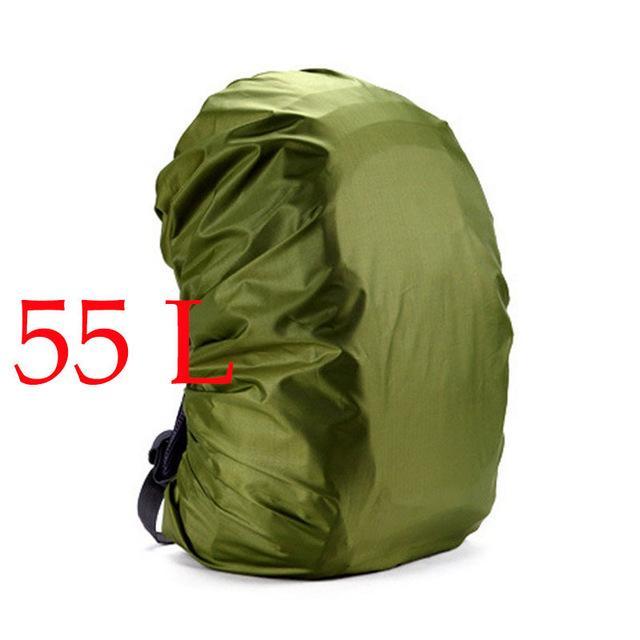 1Pcs Nylon Army Green Camouflage Raincover 35-80L Lightweight Waterproof-AiLife Outdoor Store-Army Green 55L-Bargain Bait Box