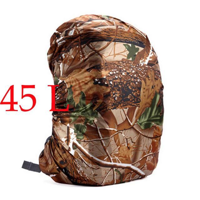 1Pcs Nylon Army Green Camouflage Raincover 35-80L Lightweight Waterproof-AiLife Outdoor Store-Camouflage 45L-Bargain Bait Box