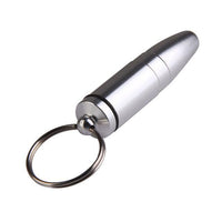 1Pcs Outdoor First Aid Small Bullet Shape Pill Bottle Box Keychain Medicine-Under the Stars123-Sliver-Bargain Bait Box