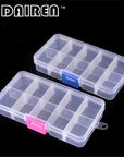 1Pcs Plastic Clear Fishing Track Box With 10 Compartments Convenient Fishing-WDAIREN KANNI Store-Bargain Bait Box