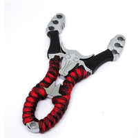 1Pcs Powerful Alloy Slingshot Hunting Stainless Steel Thick Wrist Band-Moving On The Way Store-Black-Bargain Bait Box