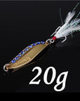 1Pcs Silver/Golden 7.5G 10.5G 15G 20G Alloy Fishing Spoon Lures Hard Bait-SHUNMIER Official Store-Orange-Bargain Bait Box