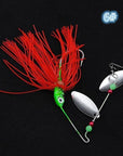 1Pcs Spinner Bait 15G Metal Lure Hard Fishing Lure Spinner Lure Spinnerbait Pike-SKY FISHING-Light Grey-Bargain Bait Box