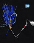 1Pcs Spinner Bait 15G Metal Lure Hard Fishing Lure Spinner Lure Spinnerbait Pike-SKY FISHING-Purple-Bargain Bait Box