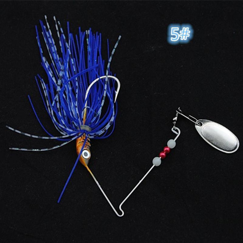 1Pcs Spinner Bait 15G Metal Lure Hard Fishing Lure Spinner Lure Spinnerbait Pike-SKY FISHING-White-Bargain Bait Box