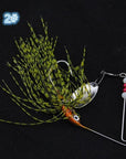 1Pcs Spinner Bait 15G Metal Lure Hard Fishing Lure Spinner Lure Spinnerbait Pike-SKY FISHING-Yellow-Bargain Bait Box