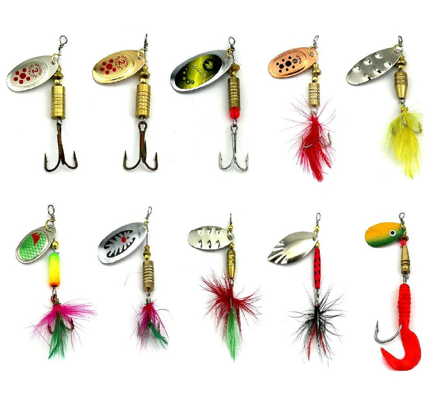 1Pcs Spoon Jig Fishing Hooks Spinnerbait Fishing Tackle Trolling Sequin Baits-Inline Spinners-Bargain Bait Box-2-Bargain Bait Box