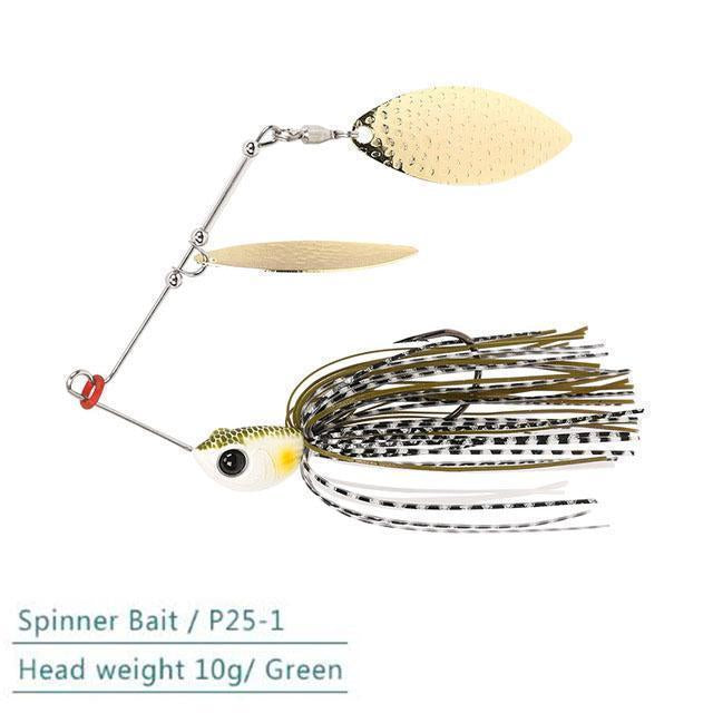 1Pcs Trulinoya Brand 7G/10G Spinner Bait With Brass Fishing Spoon Lure Metal Jig-MC&LURE Store-P25-1-Bargain Bait Box