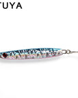 1Pcs Tuya 25G Fishing Spoon Lure 5 Colors Iscas Artificiais Metal Jig Lure Slice-Tuya Fishing Store-Color1-Bargain Bait Box