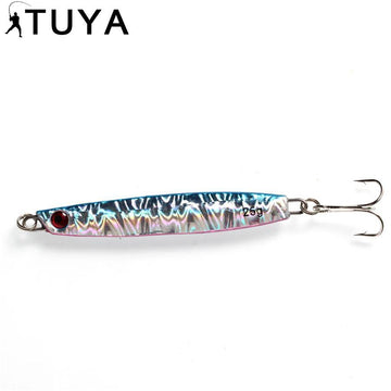 1Pcs Tuya 25G Fishing Spoon Lure 5 Colors Iscas Artificiais Metal Jig Lure Slice-Tuya Fishing Store-Color1-Bargain Bait Box