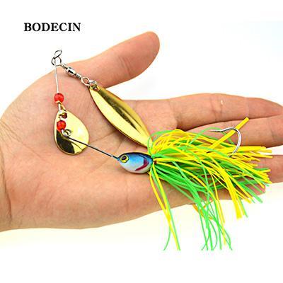 1Ps Fishing Lure Wobblers Lures Wobbler Spinners Spoon Bait For Pike Peche-BODECIN Fishing Tackle USA Store-C2 1PCS-Bargain Bait Box