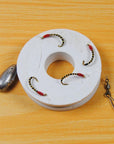 [ 2 Packs ] 4 Braches Sabiki Nymph Rig Bait Fish Catch Rigs With Foam Red Head-Sabiki Rigs-Bargain Bait Box-2 packs size 10-Bargain Bait Box
