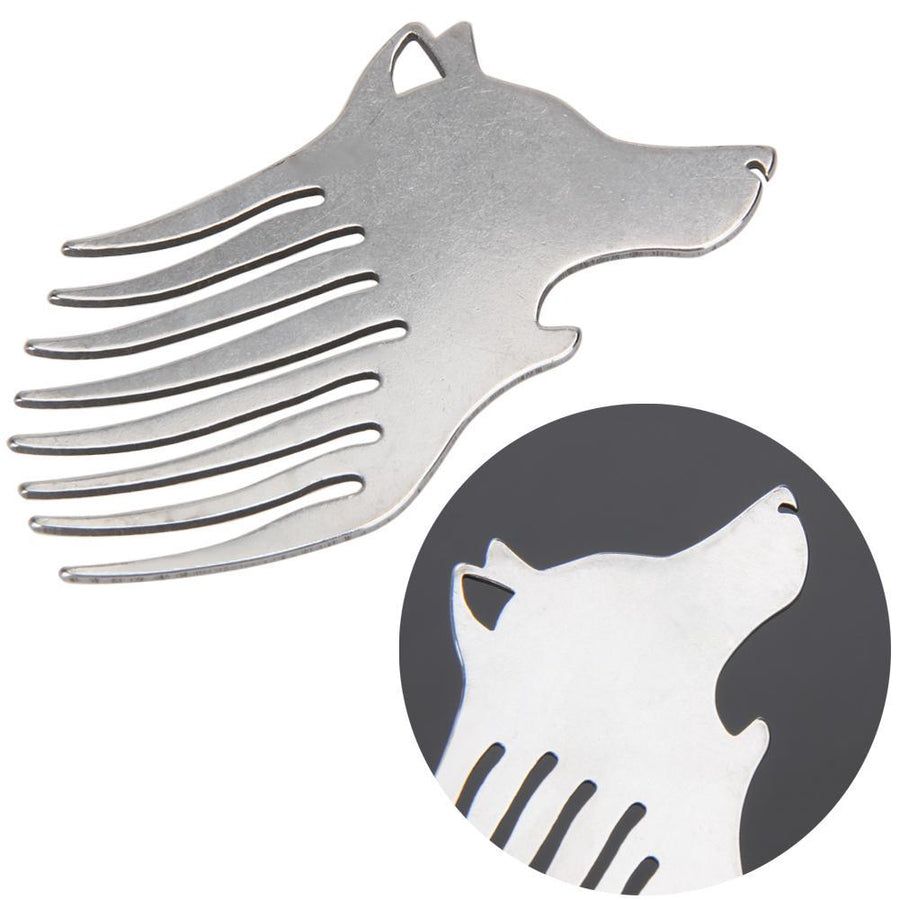 2 In 1 Practical Double Outdoor Multi-Function Keychain Wolves Stainless Steel-Dreamland 123-Bargain Bait Box