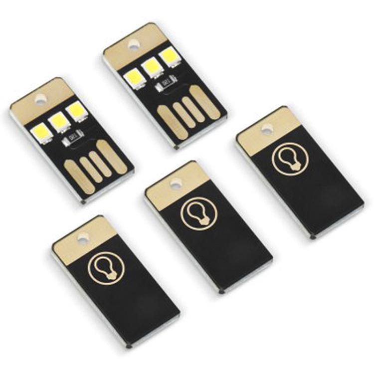 2 Pcs Mini Usb Power Led Light Ultra Low Power 2835 Chips Pocket Card Lamp-Sportswear &amp; Outdoor Tools Store-white light-Bargain Bait Box