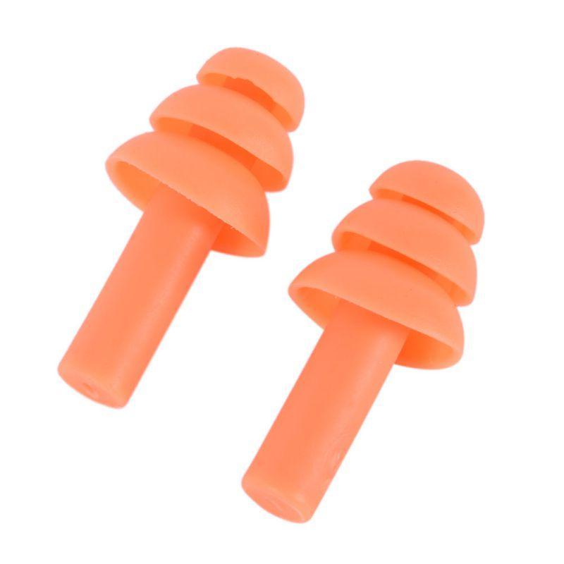 2 Pcs Silicone Ear Plugs Anti Noise Snore Earplugs Comfortable Sound Isolation-Silvercell Store-Bargain Bait Box