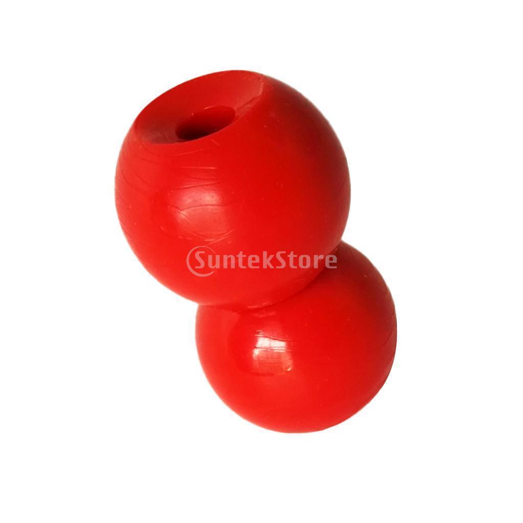 2 Pieces Durable Red Plastic Balls For Marine Boat Kayak Canoe Dinghy Tail-Kayak Rudders-Sports-Favor-Bargain Bait Box