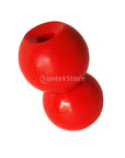 2 Pieces Durable Red Plastic Balls For Marine Boat Kayak Canoe Dinghy Tail-Kayak Rudders-Sports-Favor-Bargain Bait Box