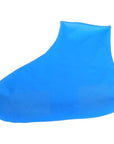 2 Pieces Rain Shoes Boots Cover Antiskid Waterproff Reusable Set Shoe-Daily Show Store-L Blue-Bargain Bait Box