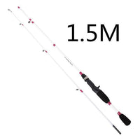 2 Sections 1.5M/1.68M/1.8M M Actions 6-12G Lure Weight Carbon Fiber Casting Lure-Baitcasting Rods-GLS Store-White-Bargain Bait Box