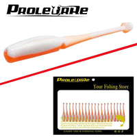 20 Pcs/Lot 5.5Cm 1G Paddle Tail Soft Bait Worms Grubs T Tail Lure Jig Head-PROLEURRE FISHING Store-A-Bargain Bait Box